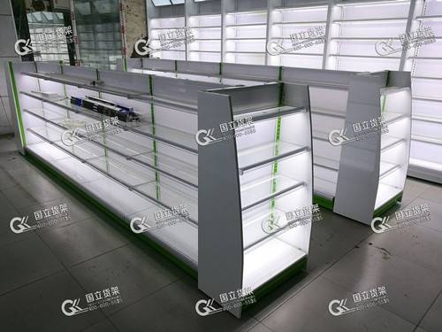 亞克力背板母嬰中島貨架