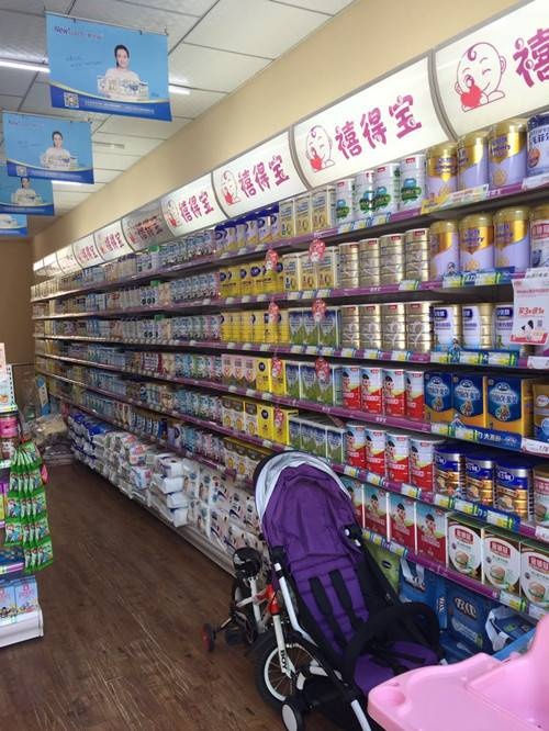 嬰幼兒奶粉展示貨架