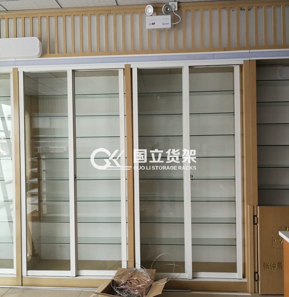 國立新款藥店貨架（帶燈光）-客戶現場展示