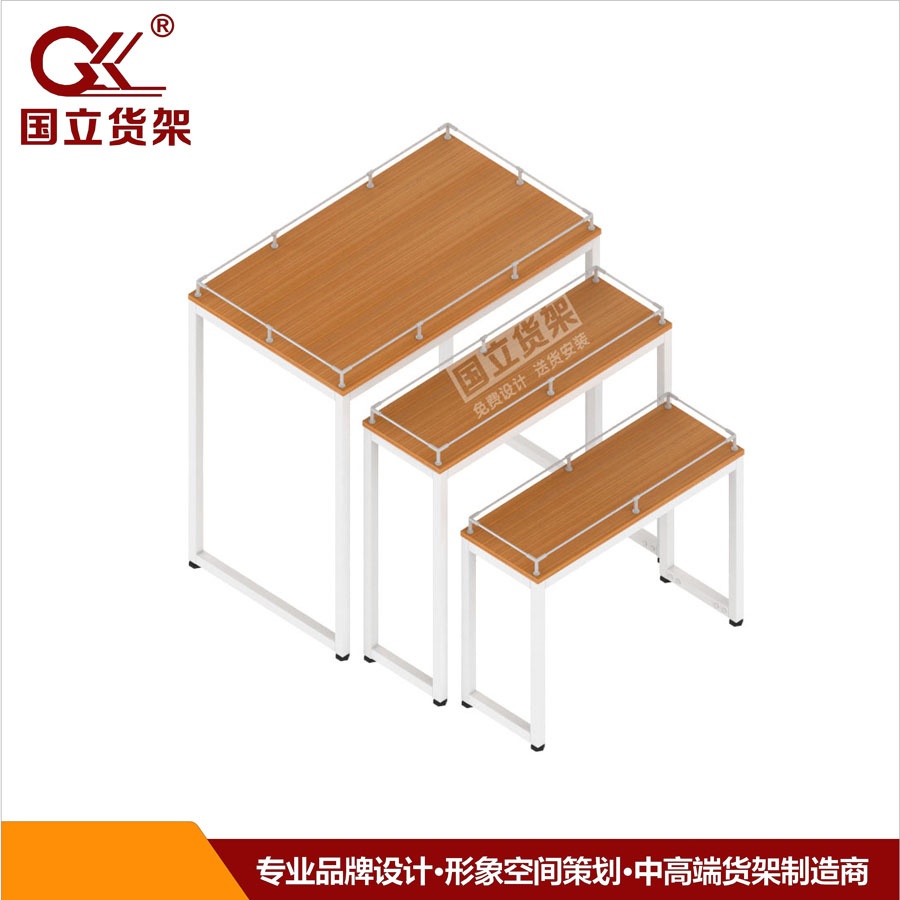 國(guó)立藥店母嬰店高低促銷(xiāo)展臺(tái)