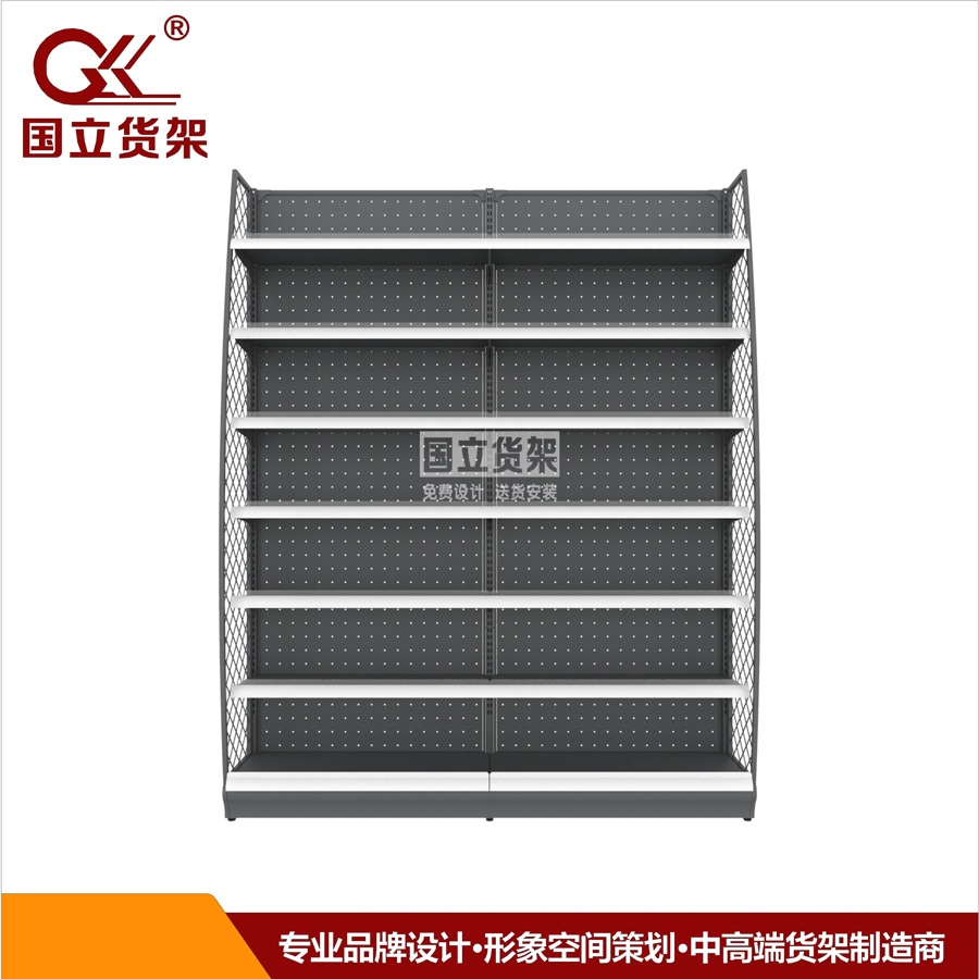 便利店孔背板單面架